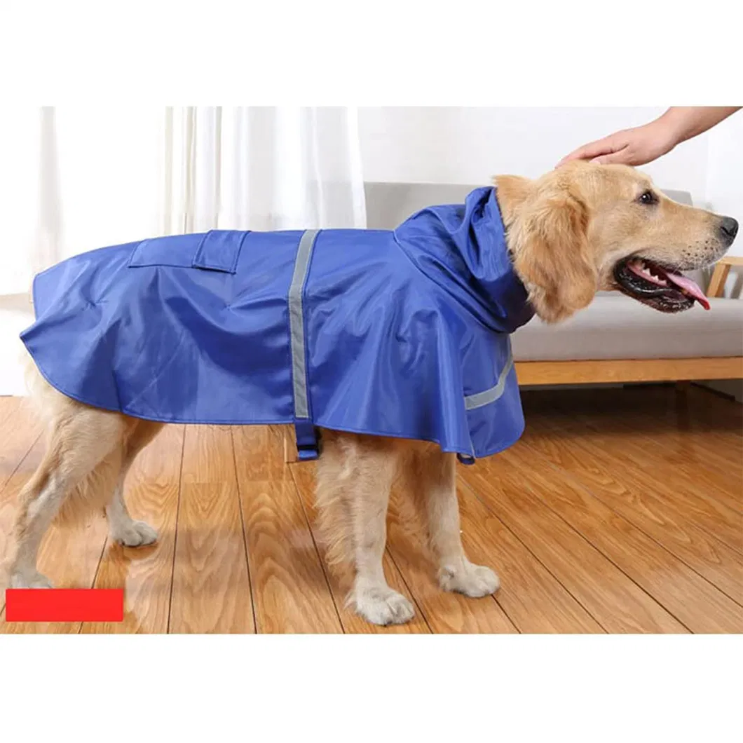 Dog Raincoat Adjustable Pet Water Proof Clothes Lightweight Rain Jacket Poncho Hoodies