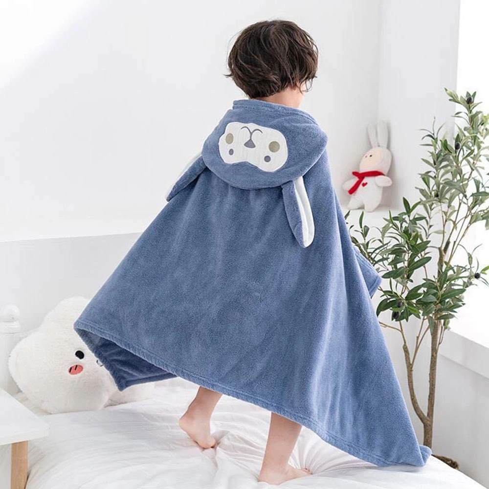 Good Absorbent Kids Hooded Towel Animal Bath Robe Children Beach Surf Poncho