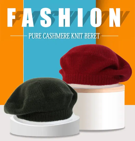 Neues Design, modisch, Kaschmirwolle, für den Winter, warme Damen-Baskenmütze