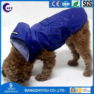 Reflektierender Regenmantel für große Hunde, Welpen-Poncho, super wasserdichte Kapuzen-Passcode-Hundekleidung
