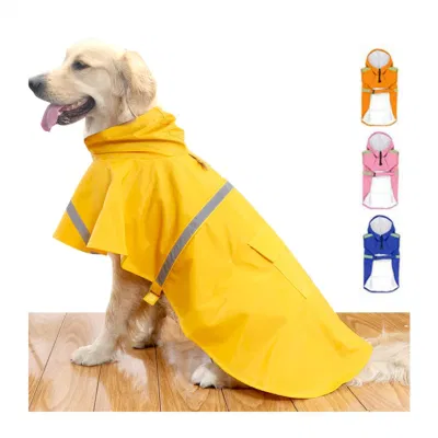 Hunde-Regenmantel, verstellbar, wasserfeste Kleidung für Haustiere, leichte Regenjacke, Poncho, Hoodies