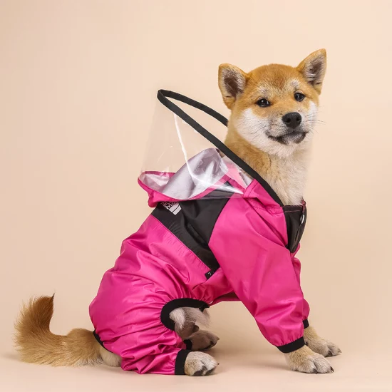Haustier Hund Wasserdichte Regenmantel Overall Reflektierende Regen Mantel Mit Kapuze Wasserdichte Jacken Kleine Hund Outdoor Kleidung Pet Liefert